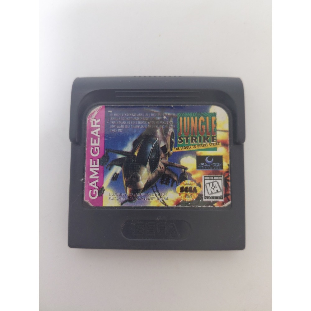 Jungle Strike Sega Game Gear Video Game Cartridge with Case EA Retro Handheld